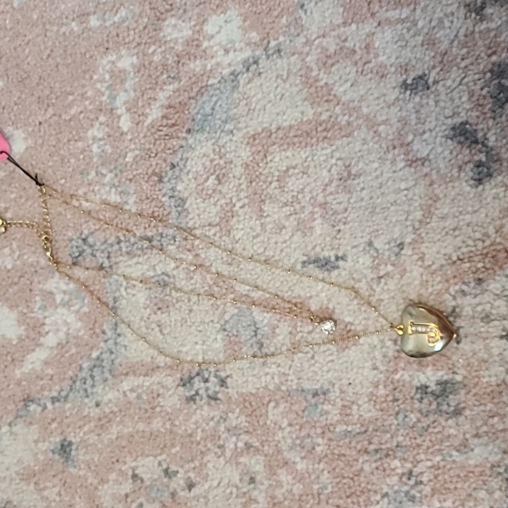 Betsey Johnson double layer locket necklace